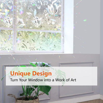 Bloss Blackout Window Film Privacy, 100% Sun Blocking Privacy Film for Glass, Removable Room Darkening Black Out Window Tint, Static Cling Frosted Glass Film (Black/Matte, 17.7" x 78.7")