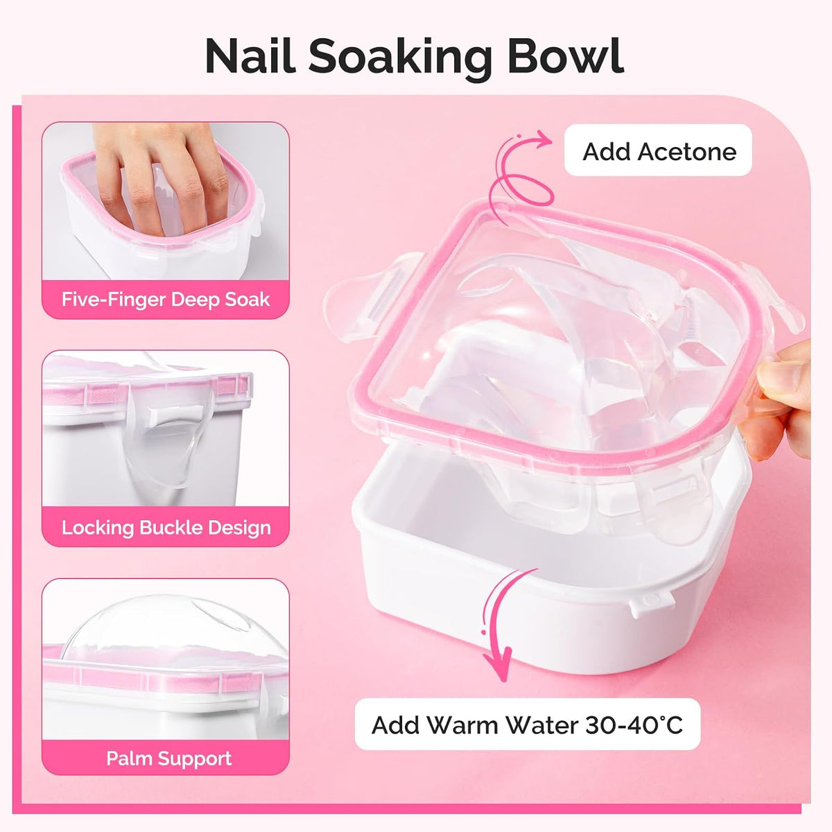 MelodySusie 16Pcs Professional Nail Buffer Kit,Nail Files and Buffers,Nail Buffer Block,Nail Brush, Nail File Buffers Kit for Natural Nails,DIY,Home Use,Salon（100/180 Grit）