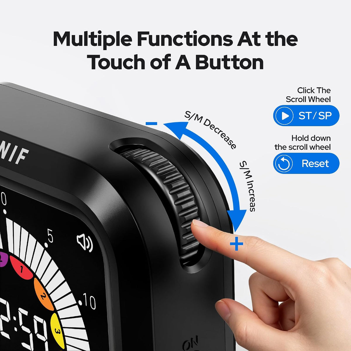 Visual Timer for Kids with Color Display Kitchen Timer 1500mAh Battery