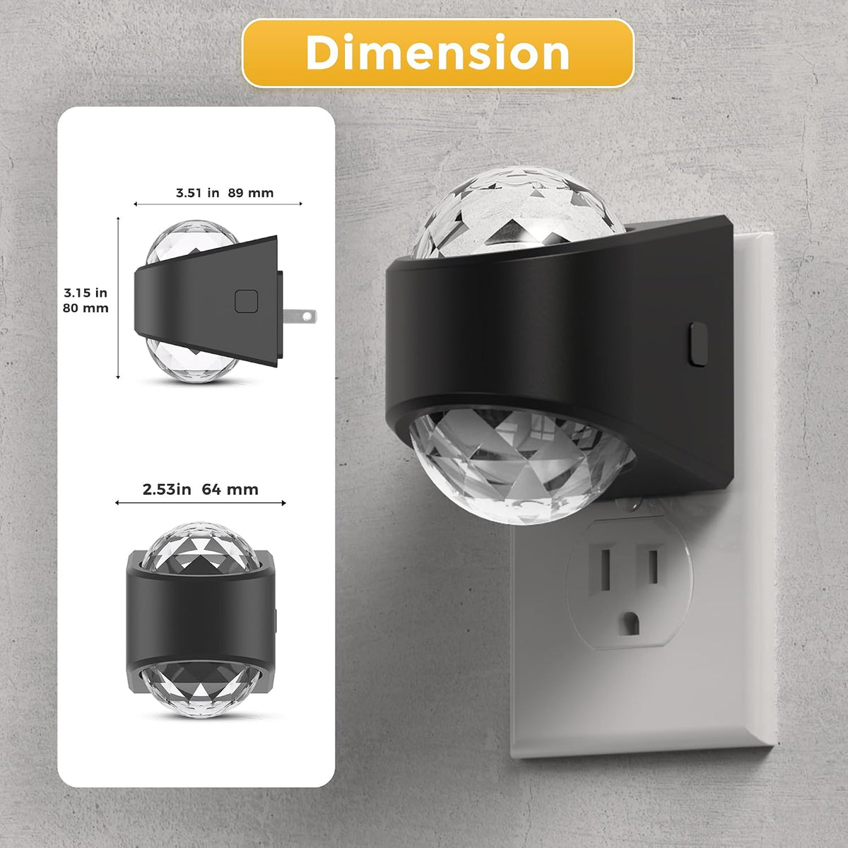 L LOHAS LED Night Light,Projector Night Light with Dusk to Dawn Sensor