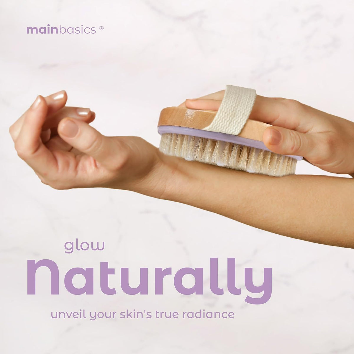 MainBasics Dry Brushing Body Brush for Lymphatic Drainage