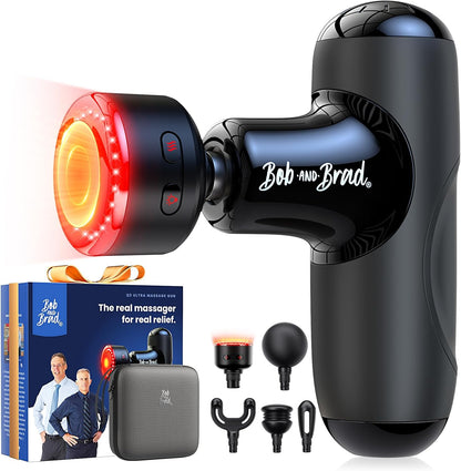 BOB AND BRAD Q2 Pro Mini Massage Gun with Heat and Cold, Pocket-Sized Deep Tissue Massager, HSA Portable Percussion Muscle Massager Gun, Ultra Small & Quiet Muscle Massager, FSA Eligible