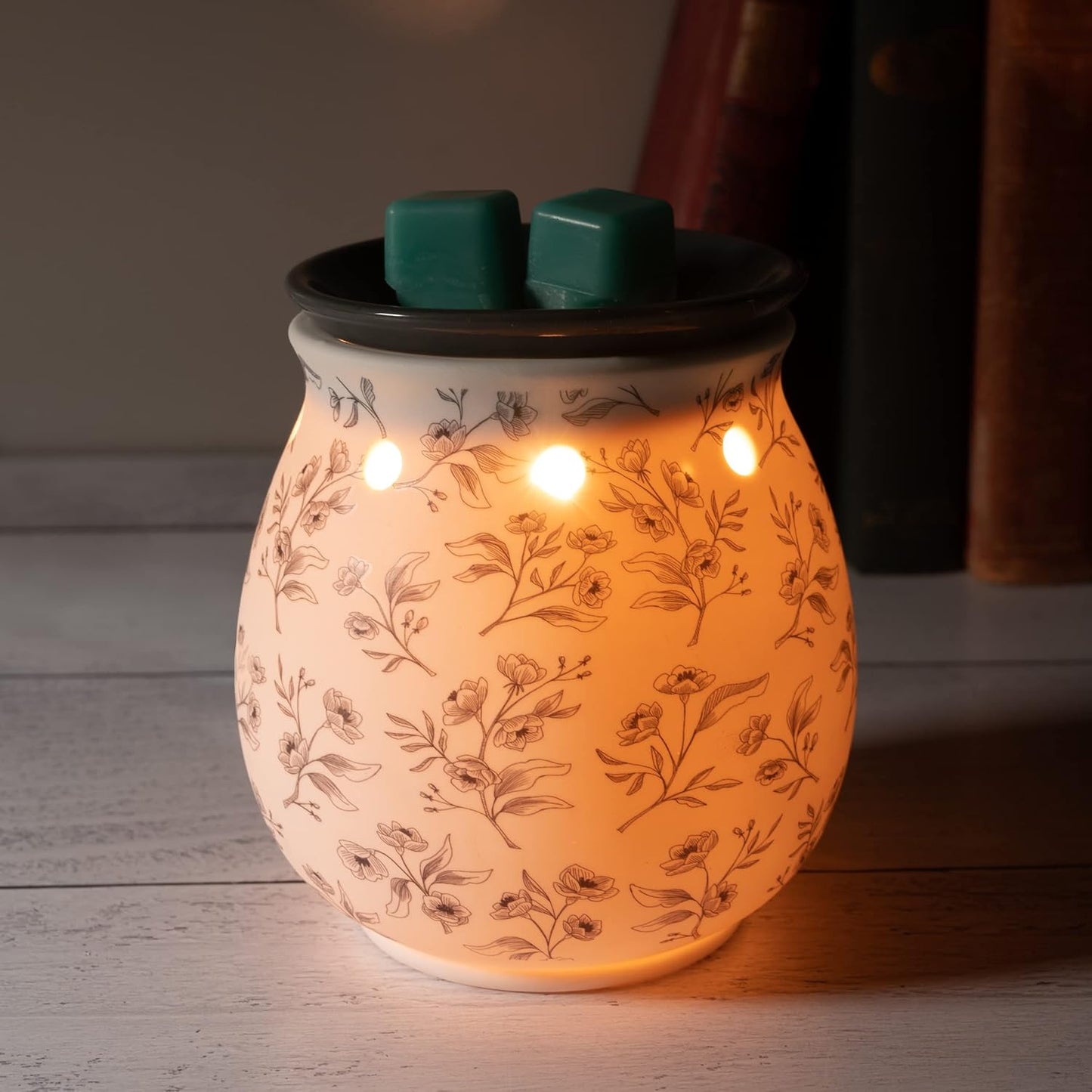 Scentsationals Wax Melt Warmer, Wax Warmer for Scented Wax Melts - Kristy - Candle Wax Melter for Fragrance Cubes and Tarts