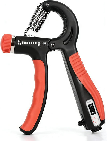 JTHEW Grip Strength Trainer - Adjustable Resistance 11-132lbs/5-60kg Hand Gripper & Forearm Strengthener Device with Smart Counter for Sports & Rehab