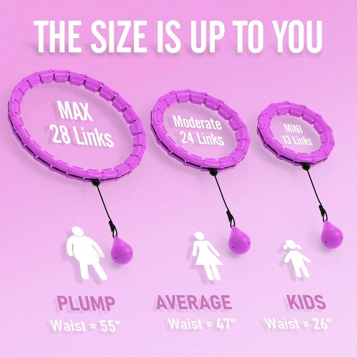 JKSHMYT Weighted Hula Circle for Adults Weight Loss, Infinity Fitness Hoop
