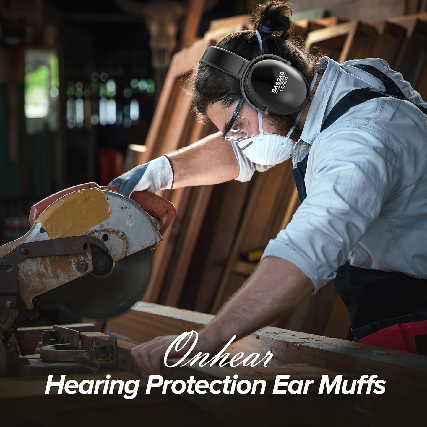 Ear Protection Headphones for Adults Kids, NoiseCancelling Headphones for Autism, Adjustable NoiseCancelling Ear Muffs, Earmuffs Hearing Protection, Effective Noise-Reducing Ear Muffs