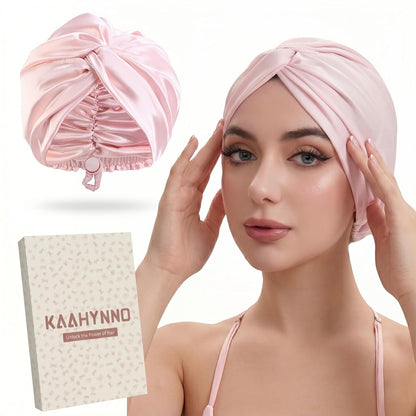 Adjustable Silk Bonnet Satin Curly Hair Wrap for Sleeping Women Anti Frizz