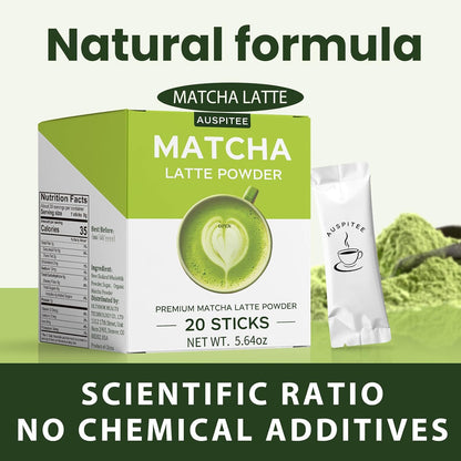 Matcha Latte Green Tea Powder Single Pack, Premium Barista Science Blend - Individual Matcha Bags (20)