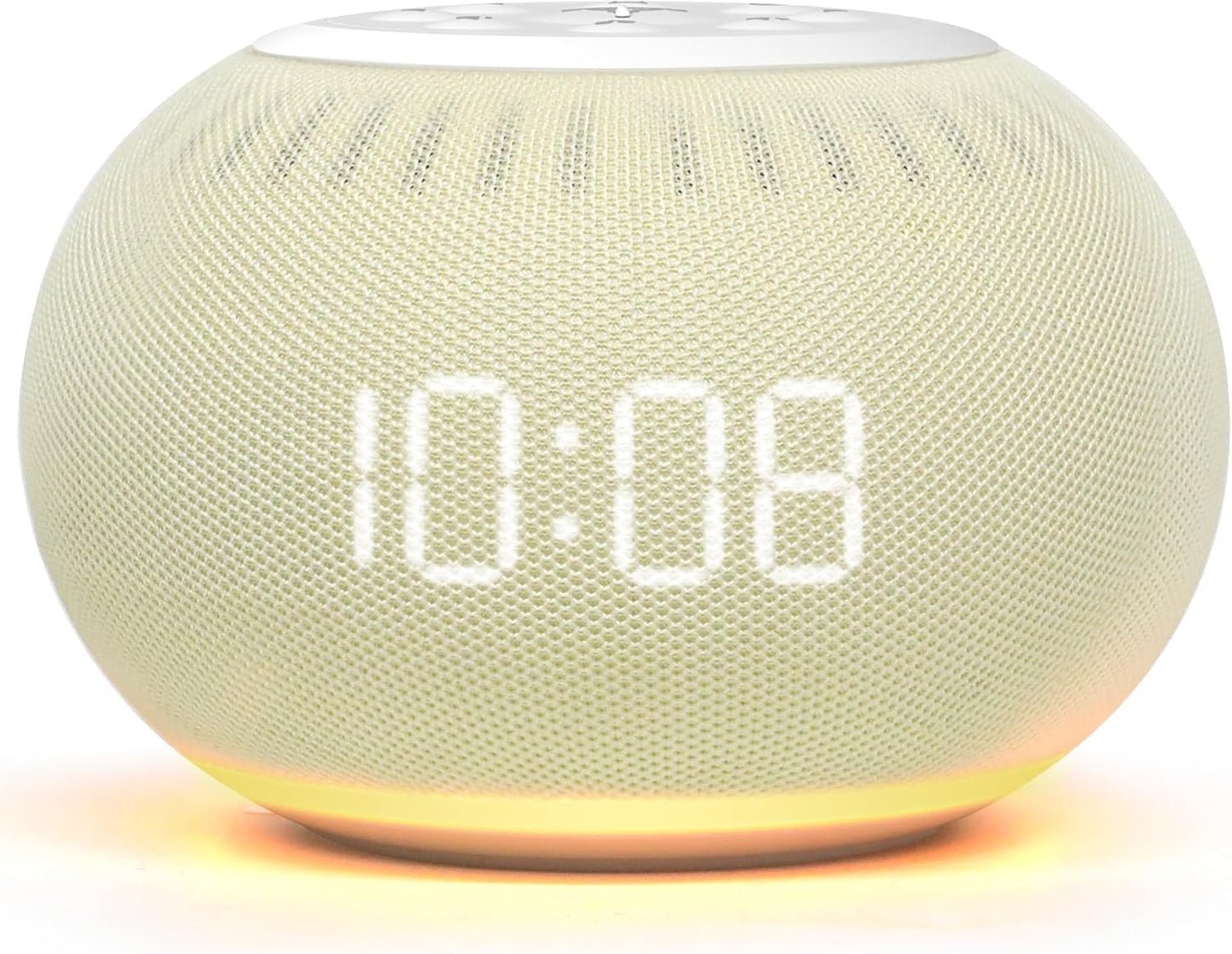 Reacher Auto-Dimmable Sound Machine Alarm Clock with Night Light, 20 Soothing Sounds, LED Digital Display, Sleep Timer, Precise Volume Control, White Noise Soother for Baby, Adults, Bedrooms