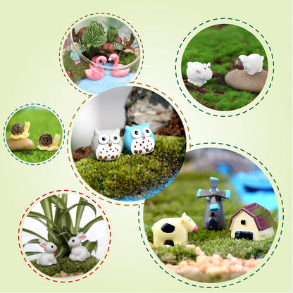 Dracarys Selected 100 Pcs Fairy Garden Accessories, Mini Resin Animals, Miniature Figurines, Micro Landscape Ornaments Kit, Garden DIY Animals, Environmental Resin, Forest Encounters