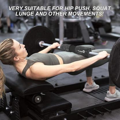 NEALFIT Barbell Pad Squat Pad for Squats—Squat Bar Pad—Great for Weightlifting,Lunges and Hip Thrusts—Foam Sponge Pad—Fit Standard and Olympic Bars Perfectly