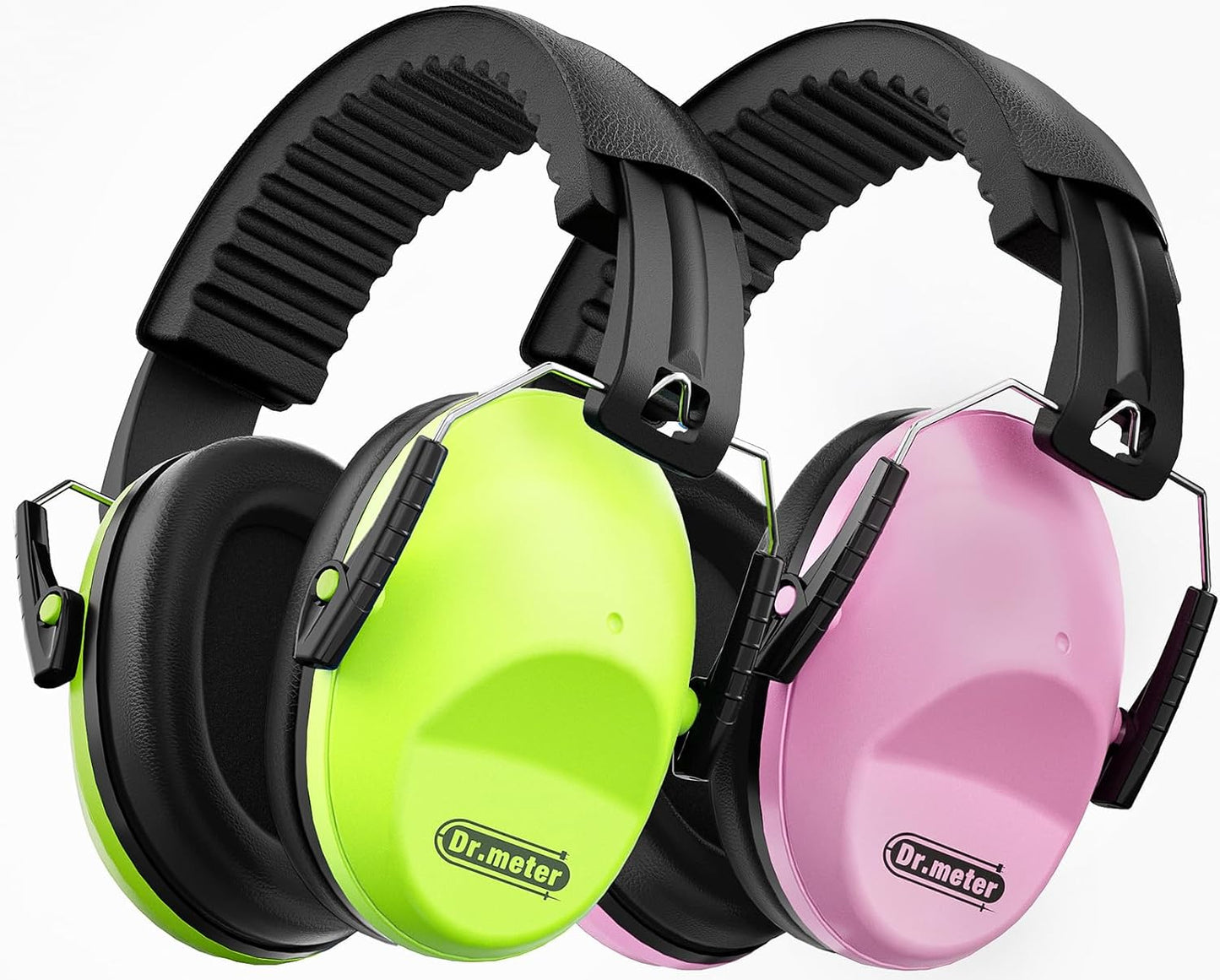 Dr.meter Ear Muffs for Noise Reduction: 27.4SNR Noise Cancelling Headphones for Kids Adults, EM100 Adjustable Hearing Protection Earmuffs for Monster Jam, Autism Sensory, Concerts, Fireworks- 3PACK