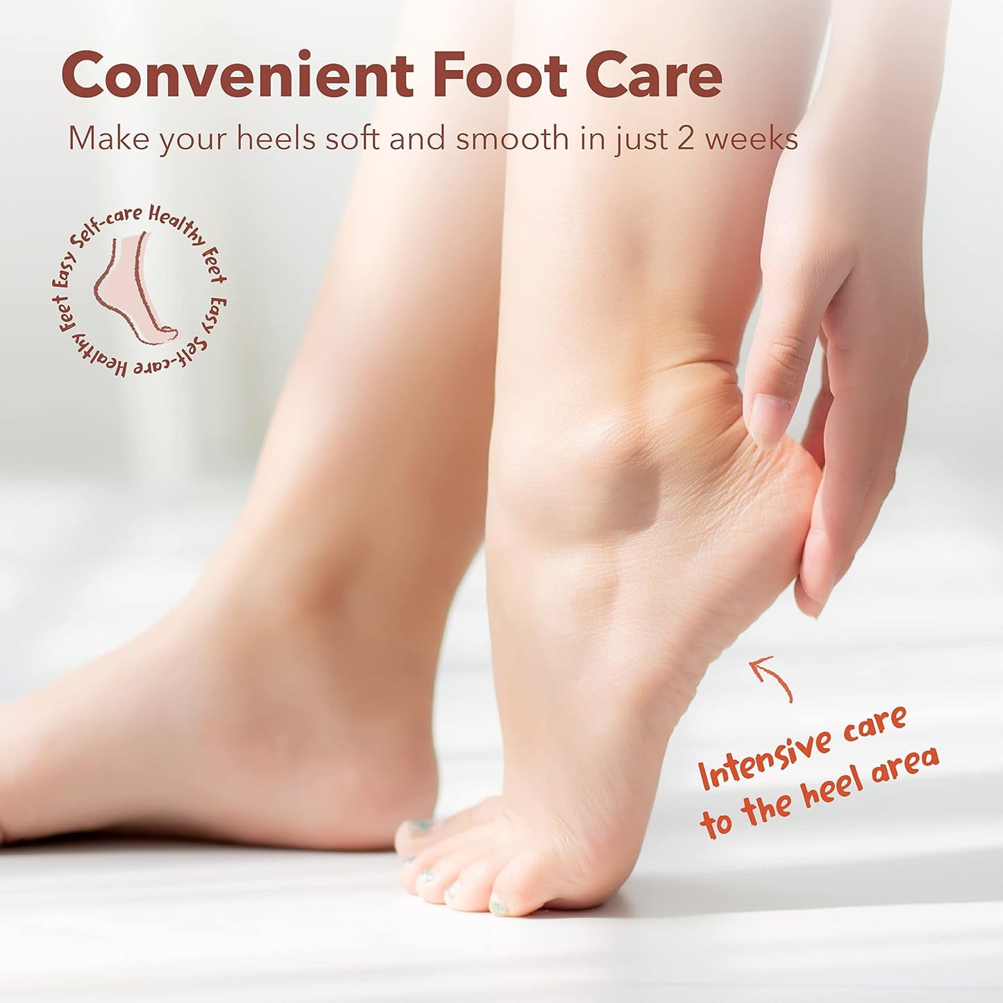 Purederm Exfoliating Foot Peeling Mask & Foot Peel for Dry Cracked Heels (1 Pack) – Dead Skin & Callus Remover for Feet, Rough Skin Care for Baby Soft Feet