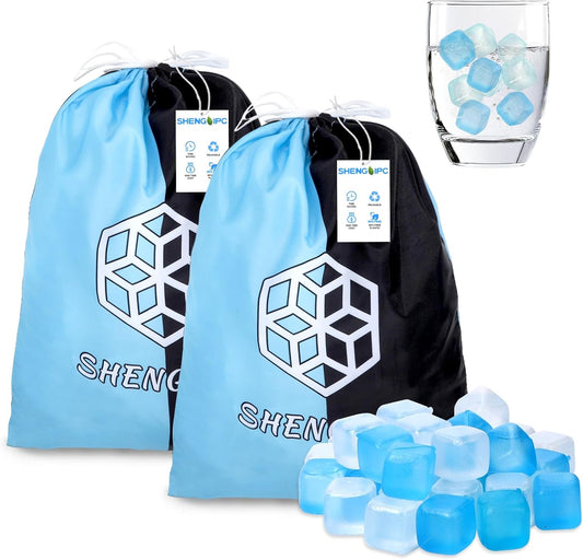 360 Pack Reusable Ice Cubes Refreezable Ice Cubes Without Diluting Reusable Ice Cubes for Drinks Large Pack Ice Cube Frozen BPA Free for Party Bars Ice Bath Camping