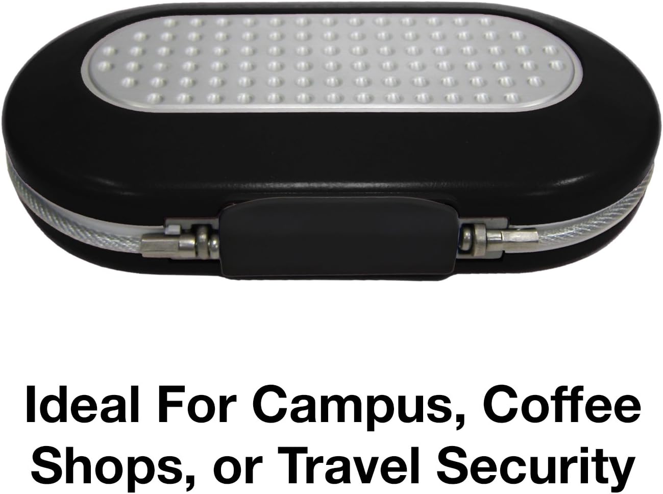 Master Lock Small Travel Safe with Cable, Gray Combination Lock Box, 5900D