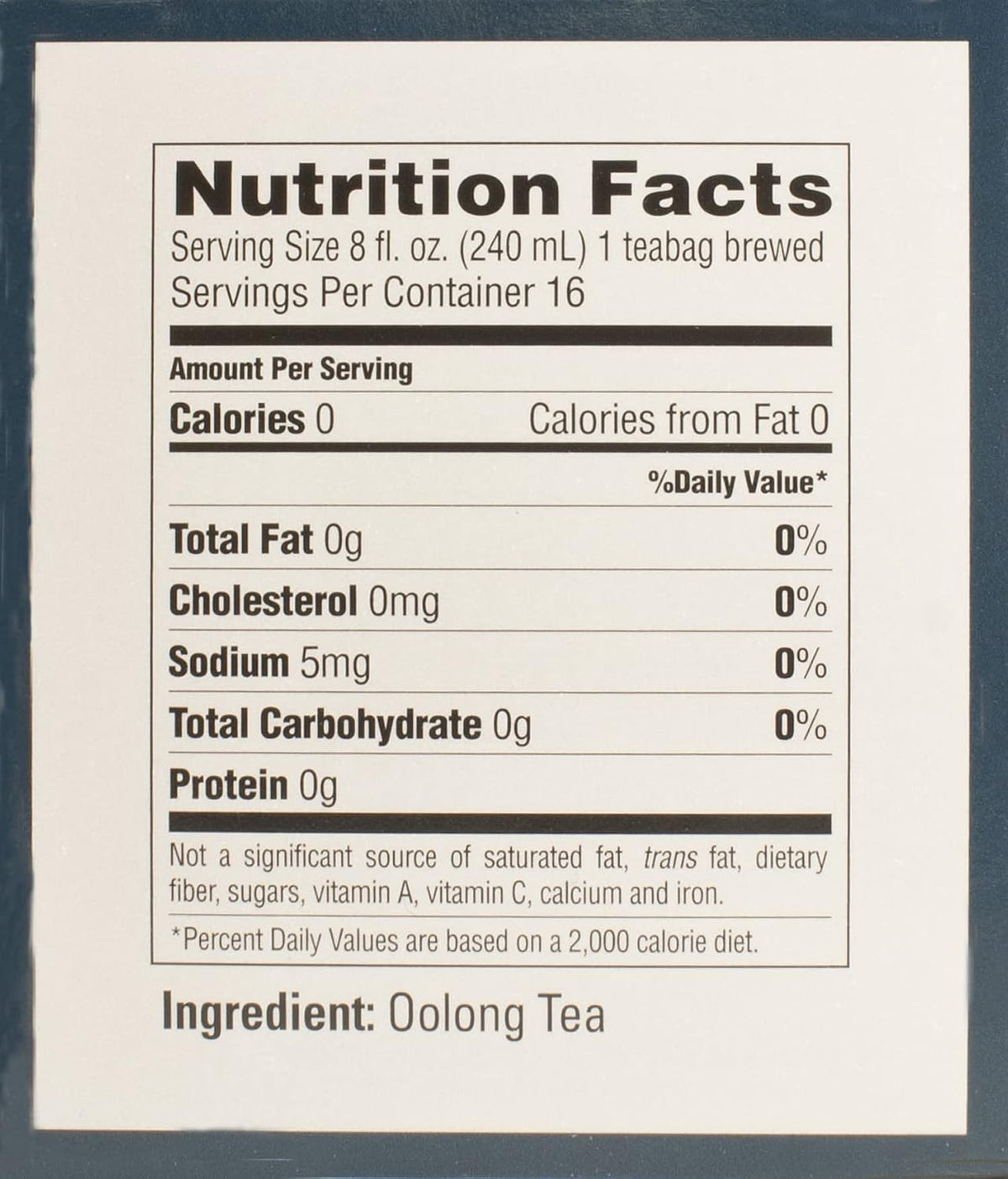 Yamamotoyama Oolong Tea, 16 bags (Pack of 6)