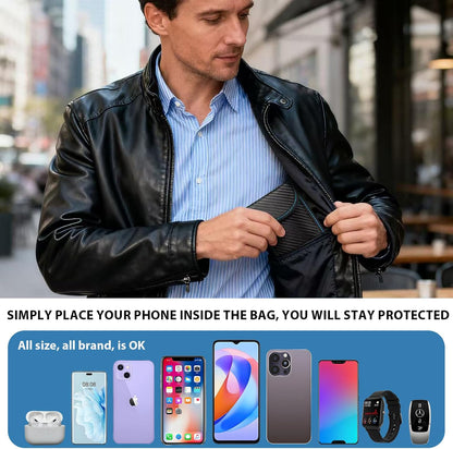 Faraday Bags for Phones, 2 Pack Signal Blocking Pouch