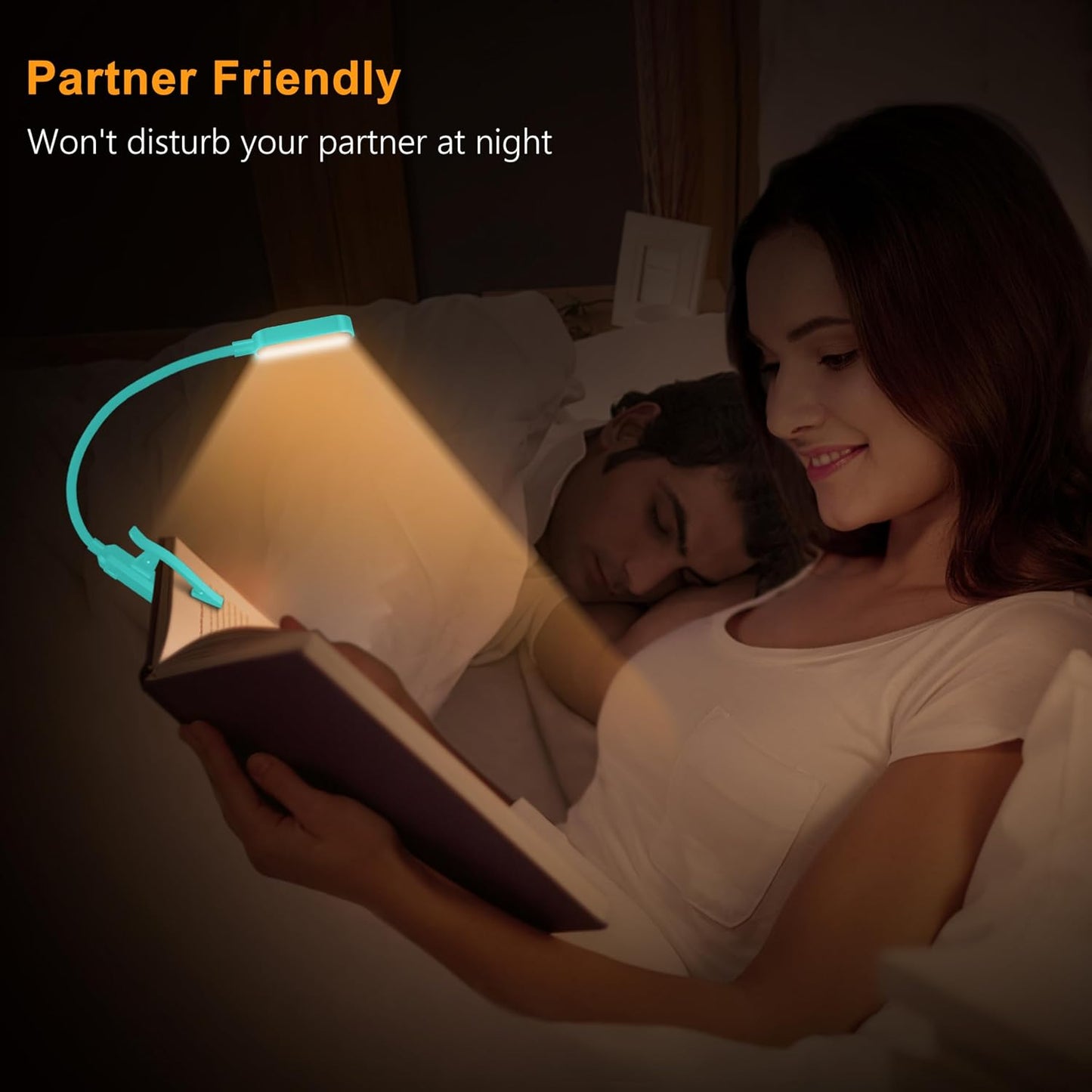 Gritin 16 LED Rechargeable Book Light for Reading in Bed