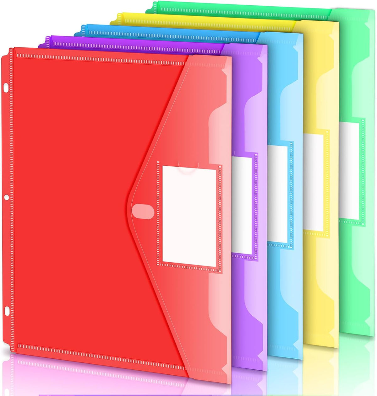 Forvencer Binder Pocket, Super Heavyweight Plastic Binder Folders