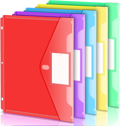 Forvencer Binder Pocket, Super Heavyweight Plastic Binder Folders