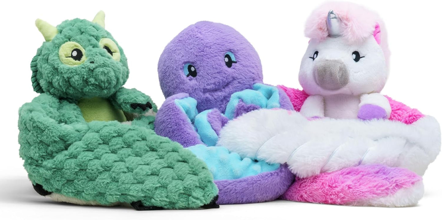 HUGIMALS Hugarounds Sidney the Sea Turtle 2.5 lb Microwaveable & Freezable Weighted Plush Neck & Shoulder Wrap | Soothing, Comforting Hugs for Self-Care & Relaxation | Unscented for Ages 2+