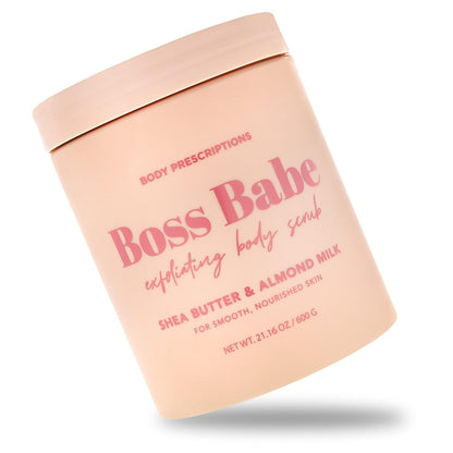 Body Prescriptions Exfoliating Body Scrub – Body Cleanser for Nourished, Ultra-Smooth Skin, Honey Citrus, Coconut Almond, and Sweet Mint