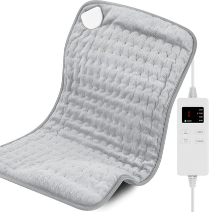 Heating Pad for Back, Neck, and Shoulder Pain Relief, Electric Heat Pad with 6 Heat Levels, Moist Heat Option, Auto Shut-Off, Birthday Christmas Gifts for Women Men Mom Dad Grandma, Gifts for her