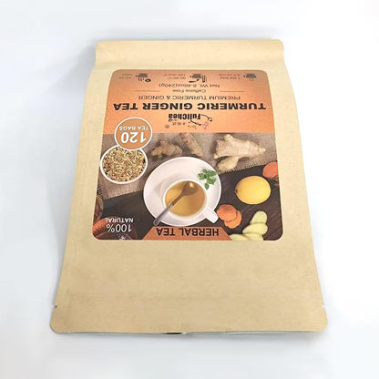 FullChea - Lemon Balm Tea Bags, 100 Count - Pure & Natural Dried Lemon Balm Leaves - Melissa Officinalis - Caffeine-free Herbal Tea for Relaxation - Non-GMO