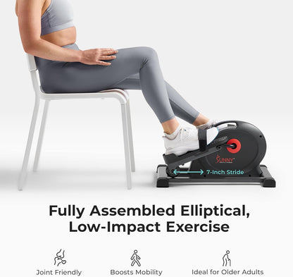 Sunny Health & Fitness Under Desk Pedal Elliptical Machine Leg Exerciser