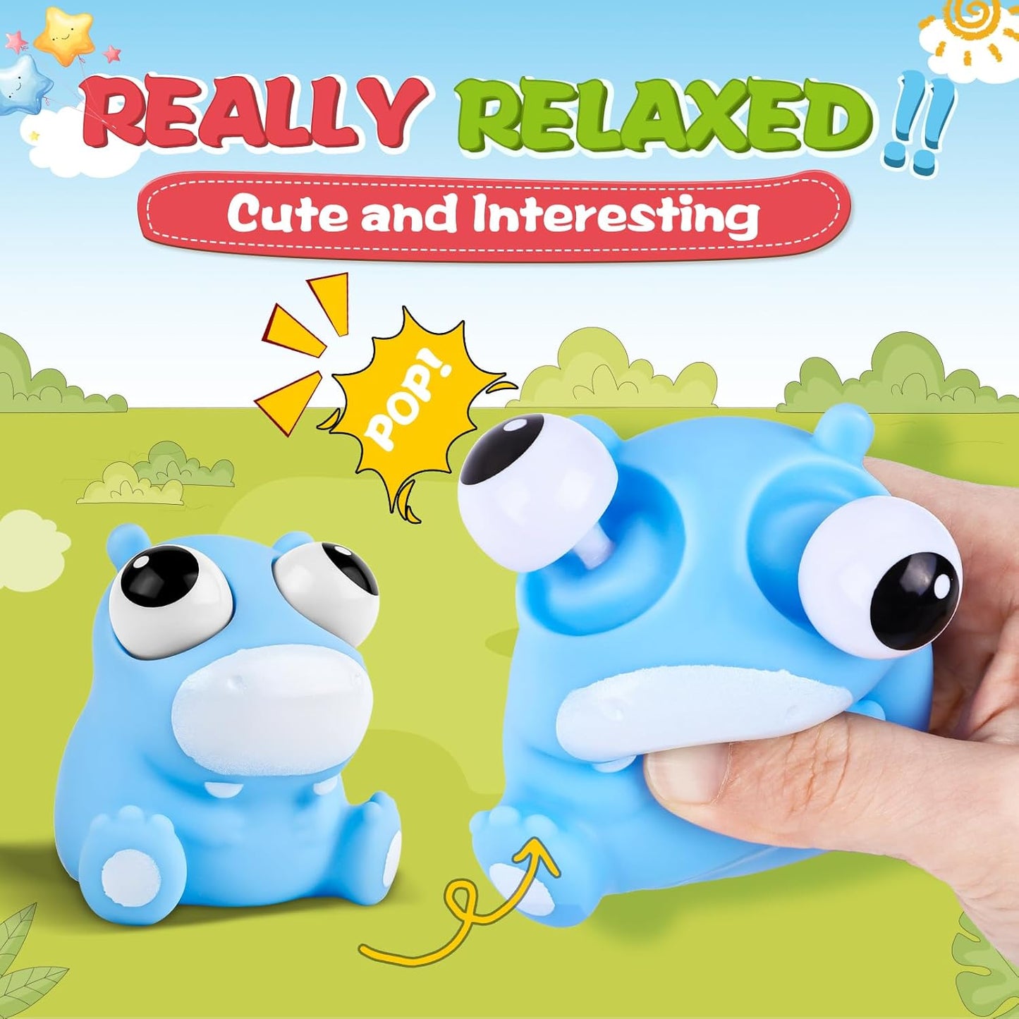 VESPRO 12 Pack Fidget Stress Balls for Adults, Cute Octopus Stress Sensory Stress Ball, Bulk Squishy Squeeze Ball Toys Set for Classroom Prizes and Birthday Party Favors
