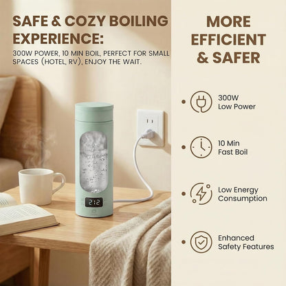 Portable Electric Kettle For Travel, 120V, 450ml, 4 Temperature Control