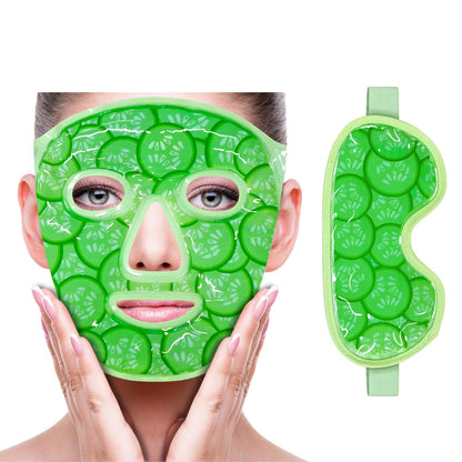 ZNÖCUETÖD Cold Face Ice Mask Facial Ice Pack, Hot Cold Compress for Face