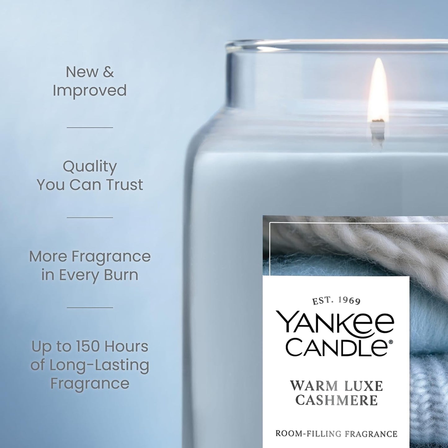 Yankee Candle Sage & Citrus Scented Candle, 22oz Large Jar