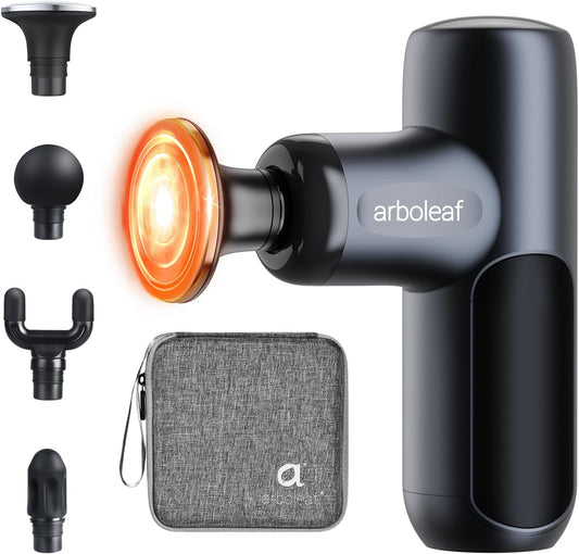 arboleaf Mini Massage Gun Deep Tissue, Percussion Muscle Massager for Back Pain Relief, Portable Small Travel Size, Quiet Massager, Gifts for Woman Man