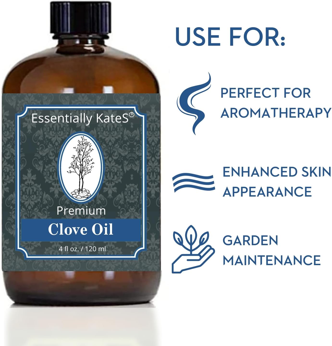 Essentially KateS Lavender Oil – 100% Pure & Natural, Steam-Distilled, with Glass Dropper, Roll-On Bottle & Sprayer for Aromatherapy, Skin & Home Use