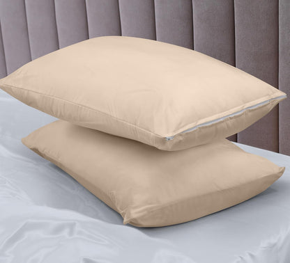 Utopia Bedding Premium 100% Waterproof Pillow Protectors with Zipper Standard Size (Set of 4), Bed Bug and Dust Mite Proof Zippered Pillow Covers, Pillow Encasement Cases, Gray