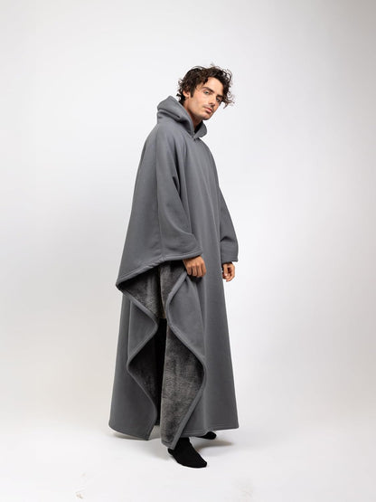 FREE THE SHEEP Eden Hoodie – Oversized Weighted Hoodie Cloak with Ultra-Soft Faux Fur Liner