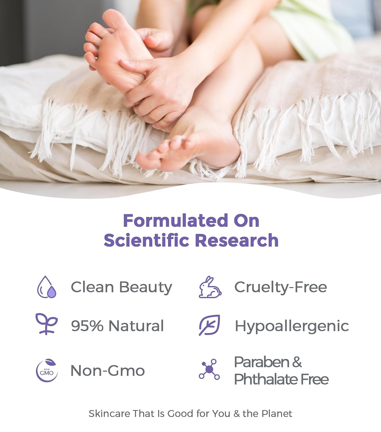 Foot Peel Mask, Lavender Foot Mask Natural Exfoliator for Dry Dead Skin, Callus, Peeling Foot Mask Repairs Heels & Removes Cracked Feet & Rough Heels Enjoy Baby Soft Smooth Feet
