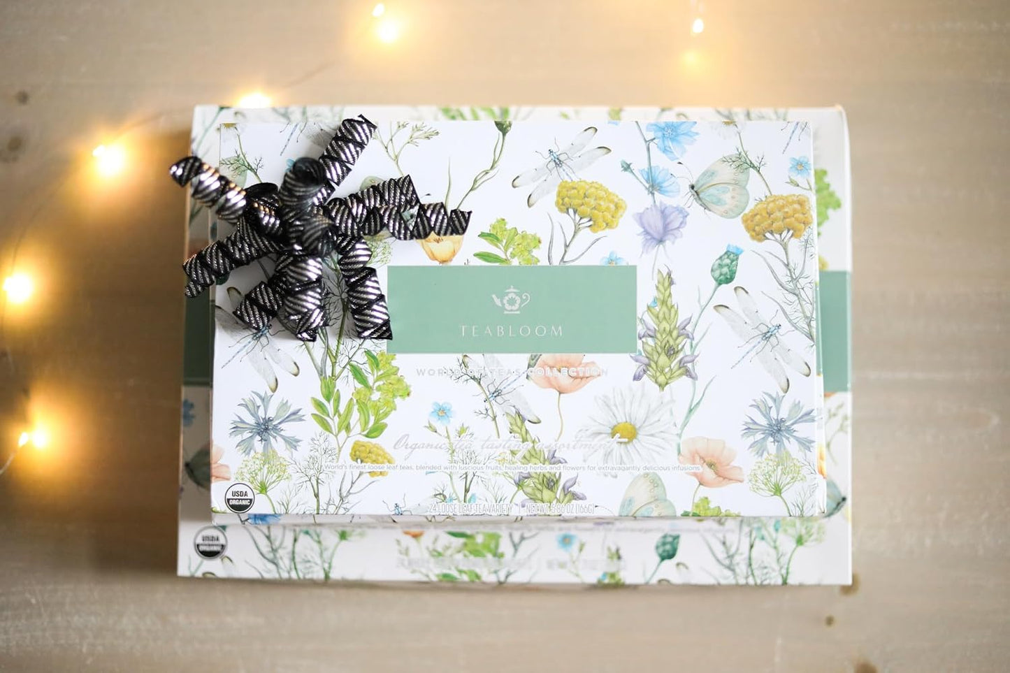 Teabloom Exceptional Organic & Kosher Certified Loose Leaf Tea Chest, World's Largest Tea Collection with 24 Varieties of Black, Green, White, Oolong, and Herbal Teas