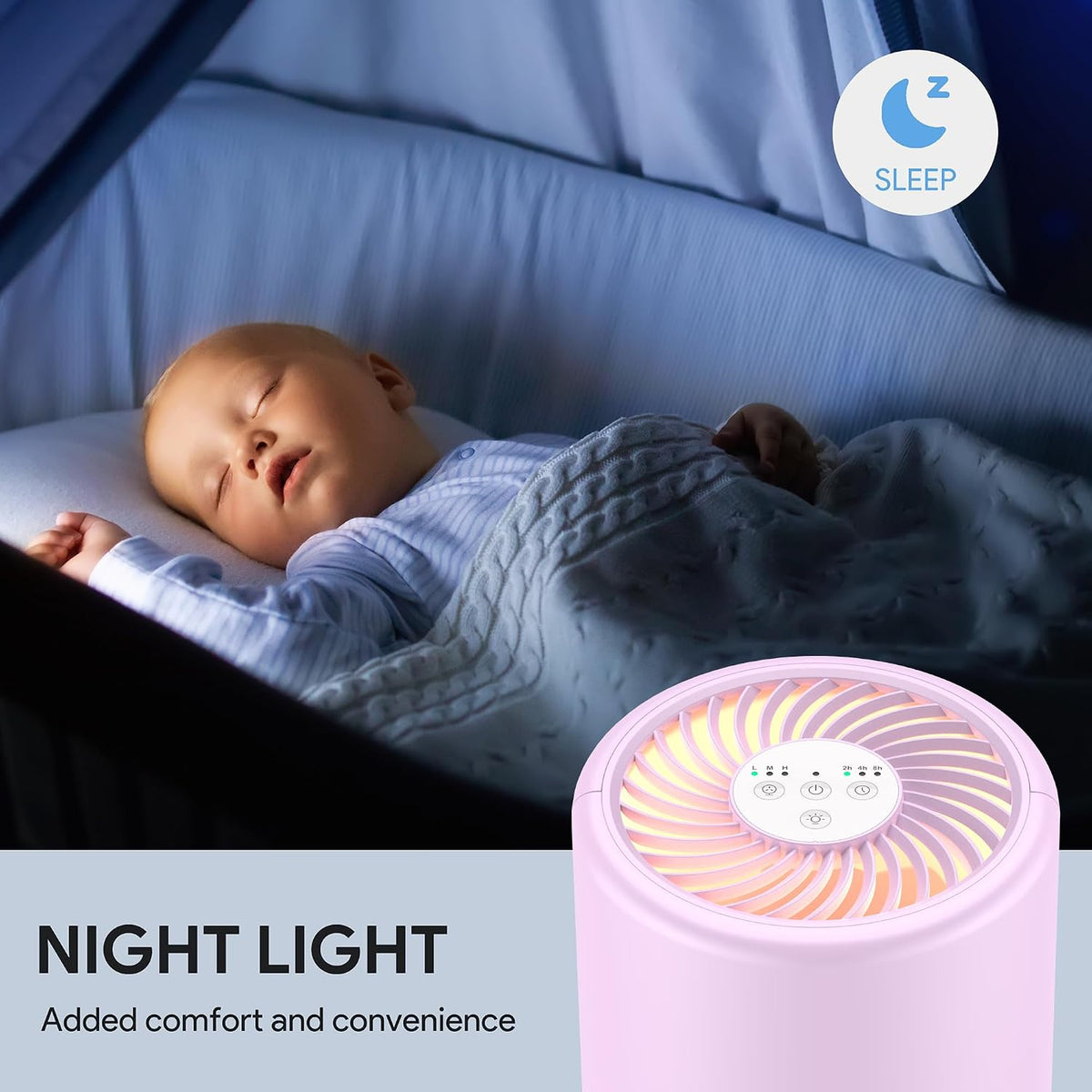 FULMINARE Air Purifiers for Home Bedroom H13 HEPA Air Filter