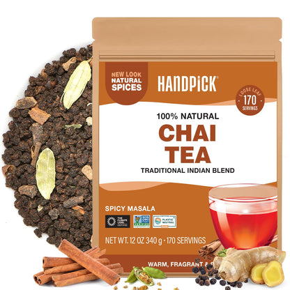 HANDPICK Lemon Balm Tea Bags – 100 Count | 100% Pure & Naturally Dried | Caffeine-Free Herbal Tea with Citrus Flavor & Aroma | Premium Lemon Balm Leaf