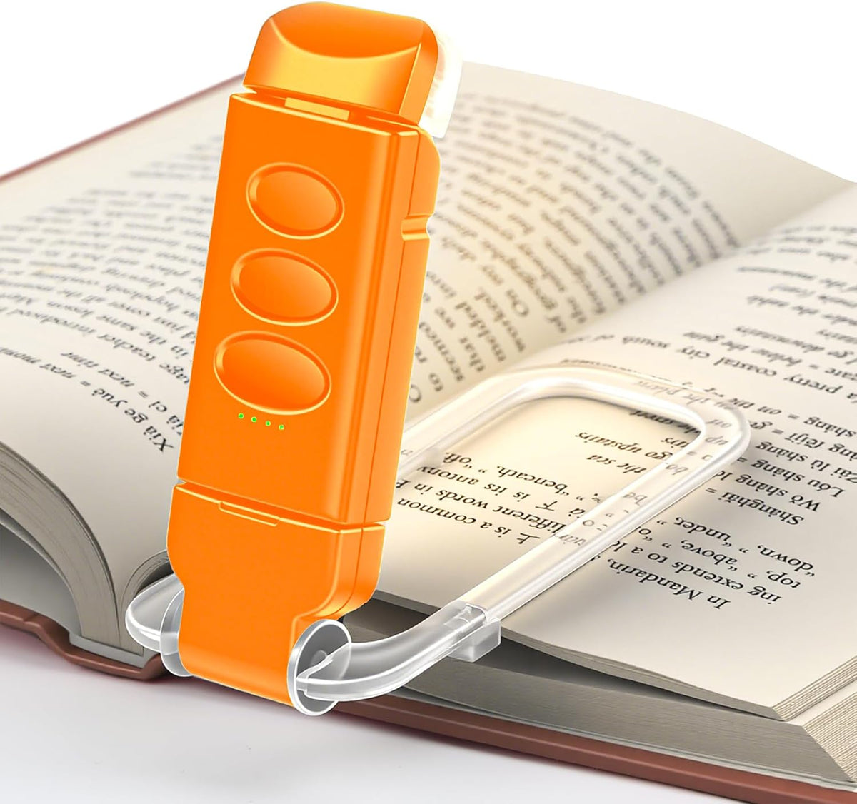Book Reading Light Rechargeable Clip on Book Lamp with 3 Color Temperatures