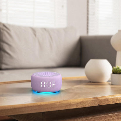 Buffbee Alarm Clock with Sound Machine for Bedrooms – 2-in-1 White Noise Machine for Sleep, Gentle Wake-Up with Soft Alarm Sounds, Ambient Night Light, Plug-in, Sleep Better, Wake Gently
