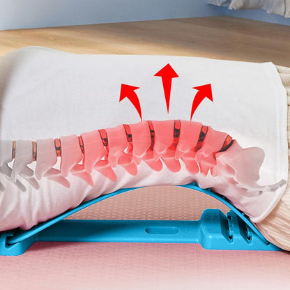 Back Stretcher, 4-Level Adjustable Back Cracking Device, Stretching Equipment, for Muscle Correction Shoulder Neck Nerve Workout Sleeping Sitting Yoga Exercise