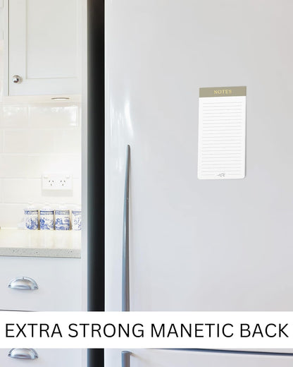 ZICOTO Beautiful Magnetic Notepads for Fridge - Set Of 4 Modern Note Pads