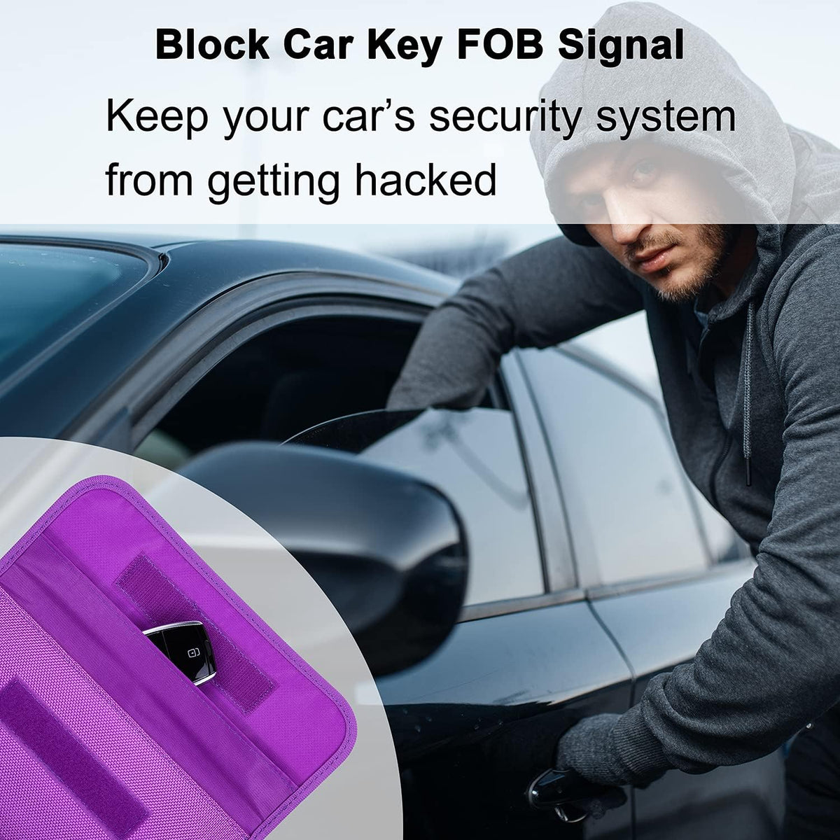 Wisdompro Faraday Bag, RFID Signal Blocking Bag for Phones and Car Keys