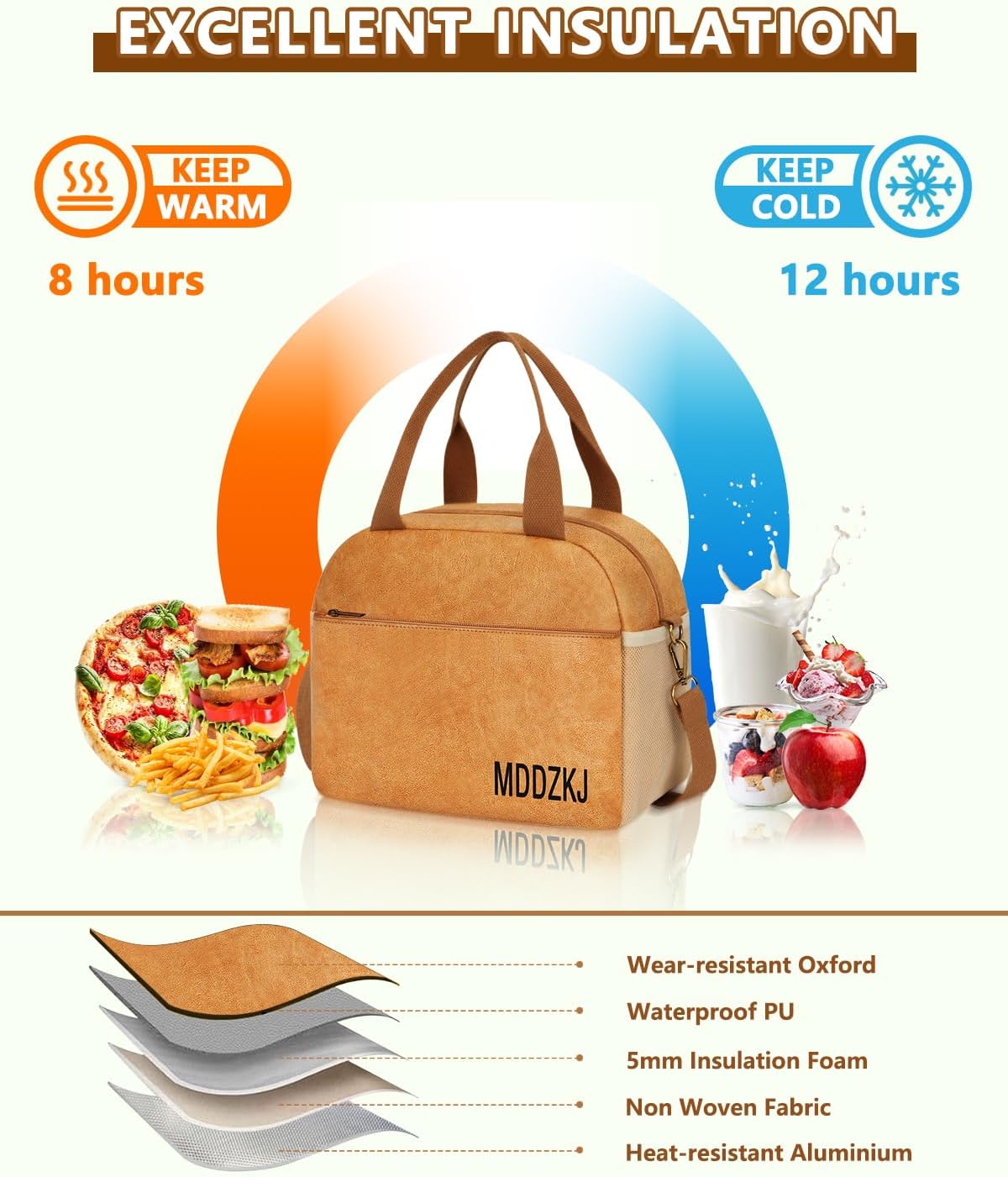 6500℉ Upgraded Fireproof Cash Bag (11.2x7.7 inch) with 2 Pockets,Small Fireproof Safe with 2 Zipper,Storage Cash,Legal Documents Safe,10 Layers of Heat Insulated Materials(2 Pack)