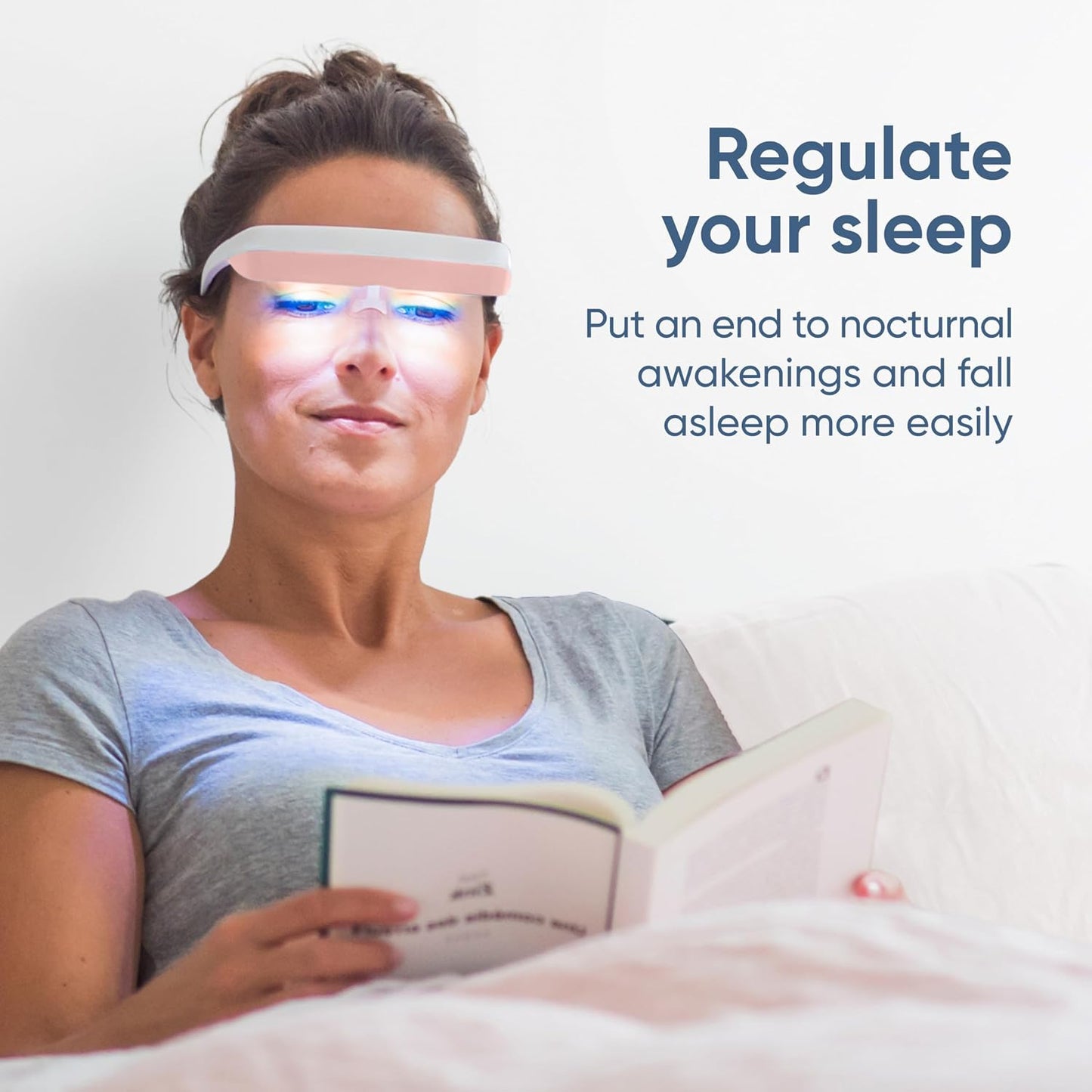 luminette 3 Light Therapy Glasses - Wearable Light Therapy Lamp - Natural Relief for Sleep Problems, Seasonal Mood Disorders & Jet lag - Portable Daylight Lamp (Blue)