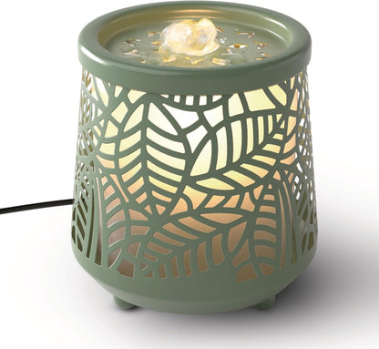 Homedics Indoor Relaxation Fountain with Light & Natural Sound (Green)