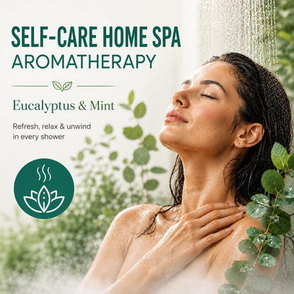 Shower Steamers Aromatherapy 15 Pack, Fathers Gifts, Eucalyptus & Mint Shower Bombs with Natural Essential Oils, Quick Sinus Relief Nasal Congestion, Relaxation Home Spa Gifts for Women Men